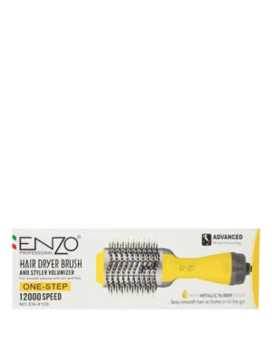 Enzo EN-4129 Brosse One Step 3-en-1 avec Technologie Ionique